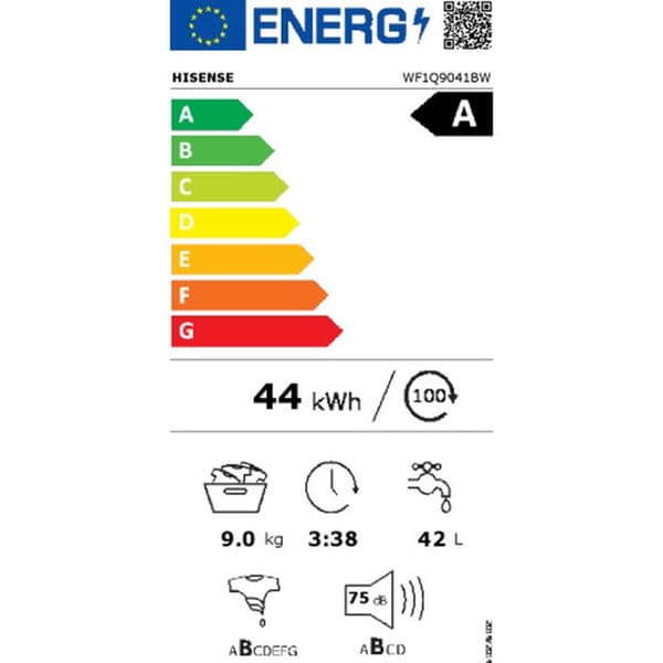 Vaskemaskine Hisense WF1Q9041BW 60 cm 1400 rpm 7 kg