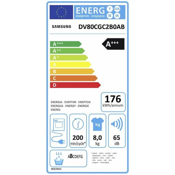 Kondensator tørretumbler Samsung DV80CGC2B0ABEC