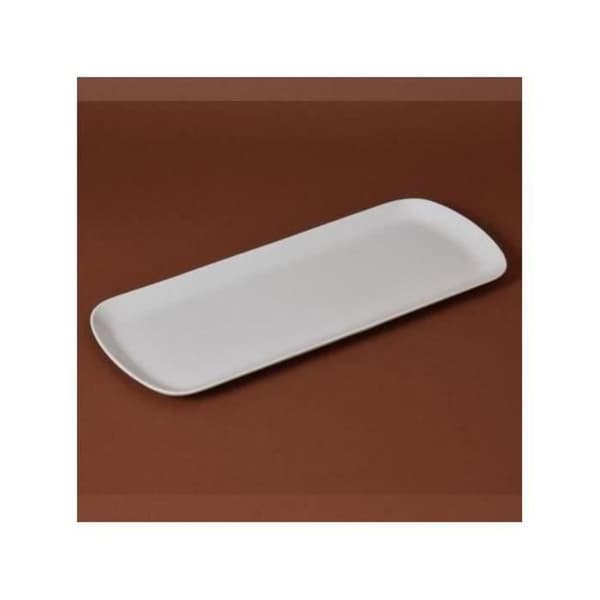 GIRARD - Tårtfat - 37 x 15 cm - empire - vit