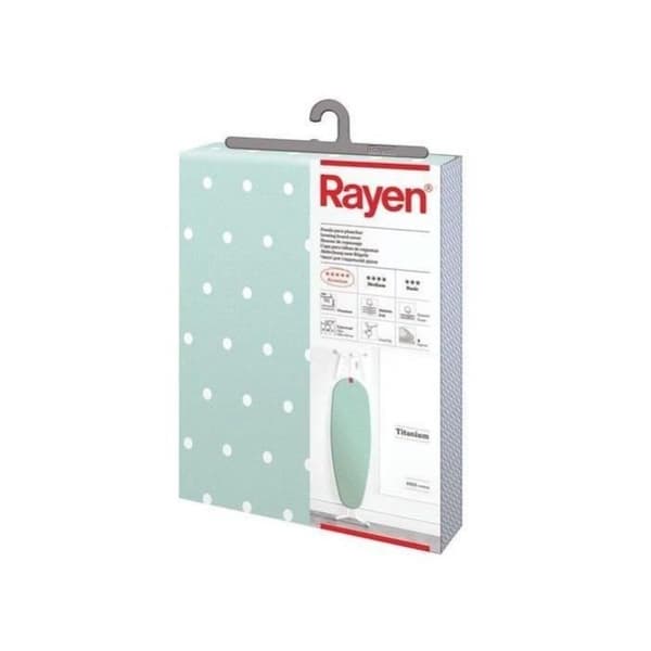 RAYEN - Strykjärnsmatta med vaddering - titanbeläggning - 130x45 cm