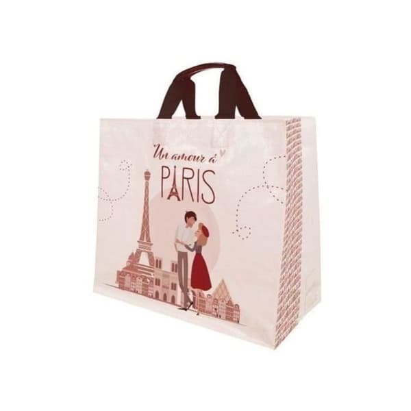 PUBLI EMBAL - Tygväska polypropylen - kärlek paris - 33 L - 43x20x38cm