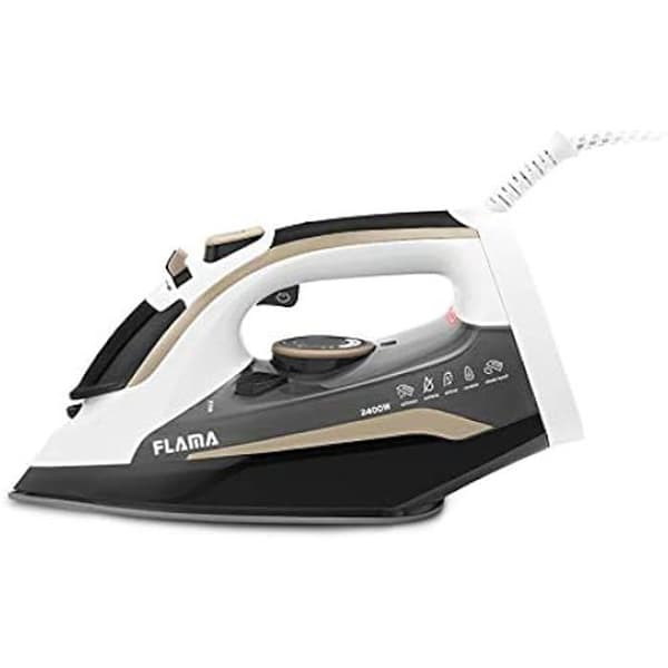 Flama Steam strykjärn 5342FL, Ultra Glide keramisk bas, 2400 W, automatisk rengöring, anti-kalksystem, 370 ml tank,