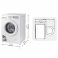 Miniatyrbilde 5 av 6: Vaskemaskin Samsung WW80CGC04DTH 60 cm 1400 rpm 8 kg