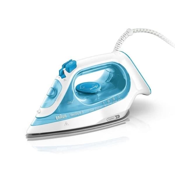 Braun TexStyle 3 SI 3053 ångstrykjärn - Keramisk stryksulan - 2400 W - Blå