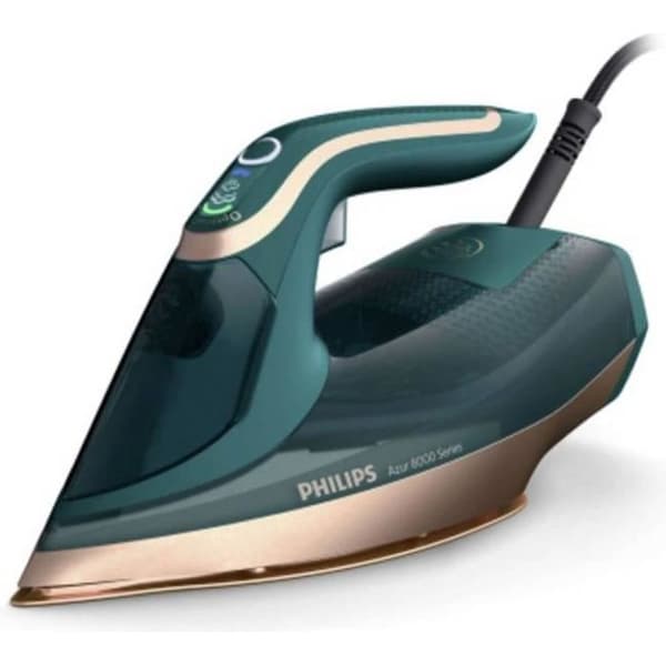 Philips Azur Steam Iron8000-serien, keramik, konstant ånga 70 g/min, 3000 W, turkos (DST8030/70)