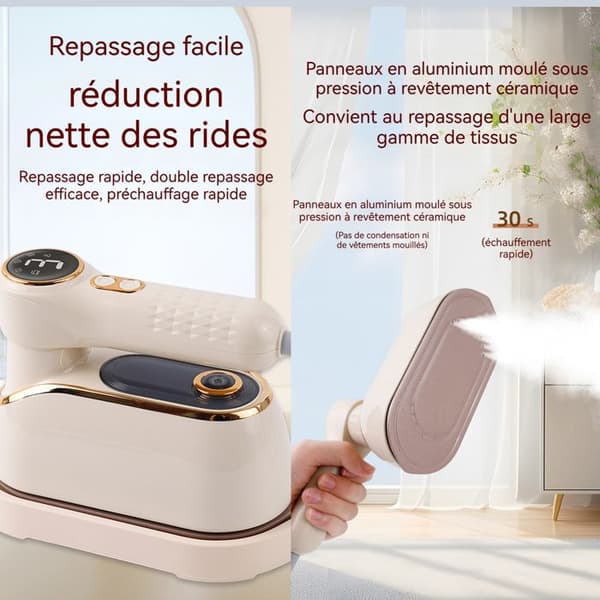 Vertikal ångstrykare 230ml 1200w med dubbel användning 3:e ångläge reseångares strykare med 14 cm handtag