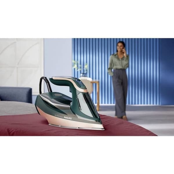 Philips Azur Steam Iron8000-serien, keramik, konstant ånga 70 g/min, 3000 W, turkos (DST8030/70)