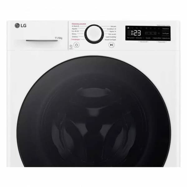 Smart Tvättmaskin-Torktumlare LG F4DR6011AGW 11 kg/6 kg 1400 rpm