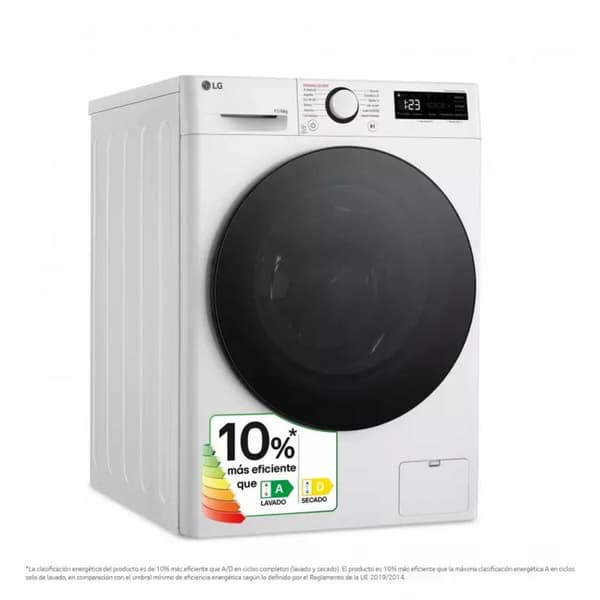 Smart Vaskemaskine-Tørretumbler LG F4DR6011AGW 11 kg/6 kg 1400 rpm