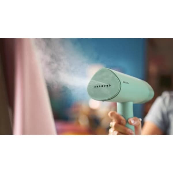Philips Travel Steamer 3000-serien, bärbar ångbåt, 20 g/min konstant ånga, 1000W, mint (STH3010/70)