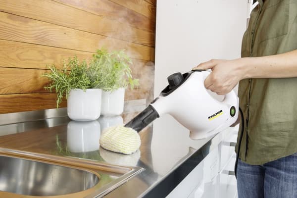 Kärcher SC 1 Ångtvätt med cylinder 1200 W Svart, Vit