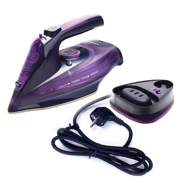 TD® Steam Iron 5-växlad temperaturkontroll Sladdlös och sladd Snabb värmeledning