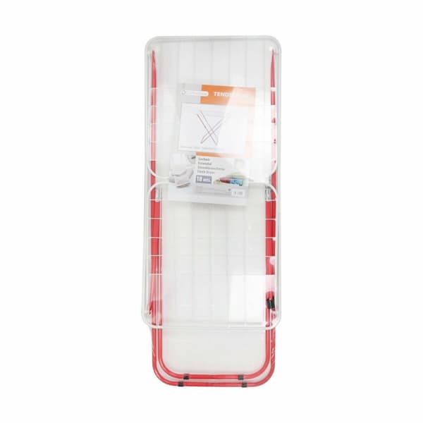 Taitettava kuivausteline Supernet Valkoinen Punainen 127 x 50 x 2 cm (6 osaa)