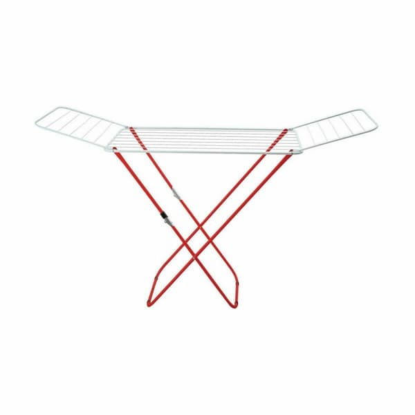 Taitettava kuivausteline Supernet Valkoinen Punainen 127 x 50 x 2 cm (6 osaa)