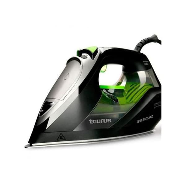 Taurus Geyser ECO 3000 ångstrykjärn - Non-stick-sula - 200 g-min - Svart, Grön, Grå - 3000 W