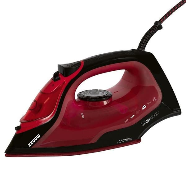 Ångstrykjärn med 7 funktioner 2200W Clatronic DB 3752 Svart/röd