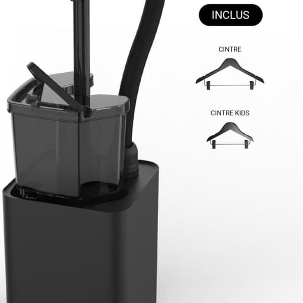 Steamone EUKID190B vertikal ångbåt - Svart - 1900w - 40g/min - 1,8 l