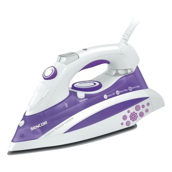 Ångstrykjärn SENCOR - SSI 8441 VT - Keramisk - 2200W - Variabel ånga - Automatisk avkalkning