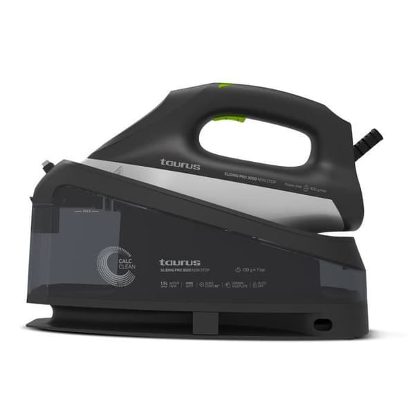 Taurus SLIDING PRO 3000 NON STOP ånggenerator strykjärn, 3000W, värms upp på 30s, 1,5L tank, kontinuerlig ånga på 130g/min