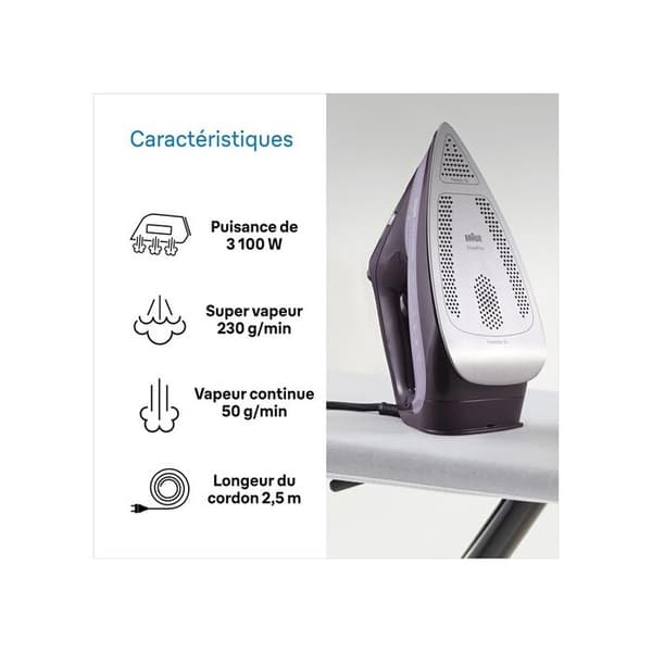 BRAUN SI7181VI TEXSTYLE 7 JÄRN 3100 W LILA