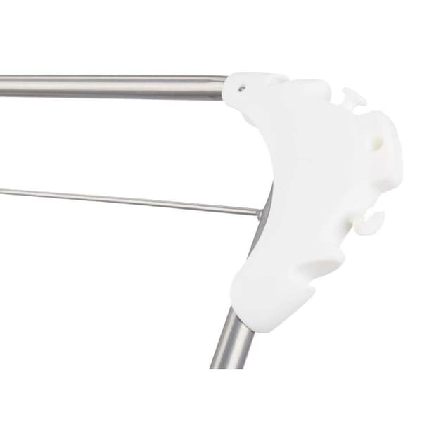 Klädhängare hopfällbar Kipit WR4062A-1NB-488 Vit Silvrig polypropen Järn 47 x 41 x 136 cm Vertikalt (5 antal)