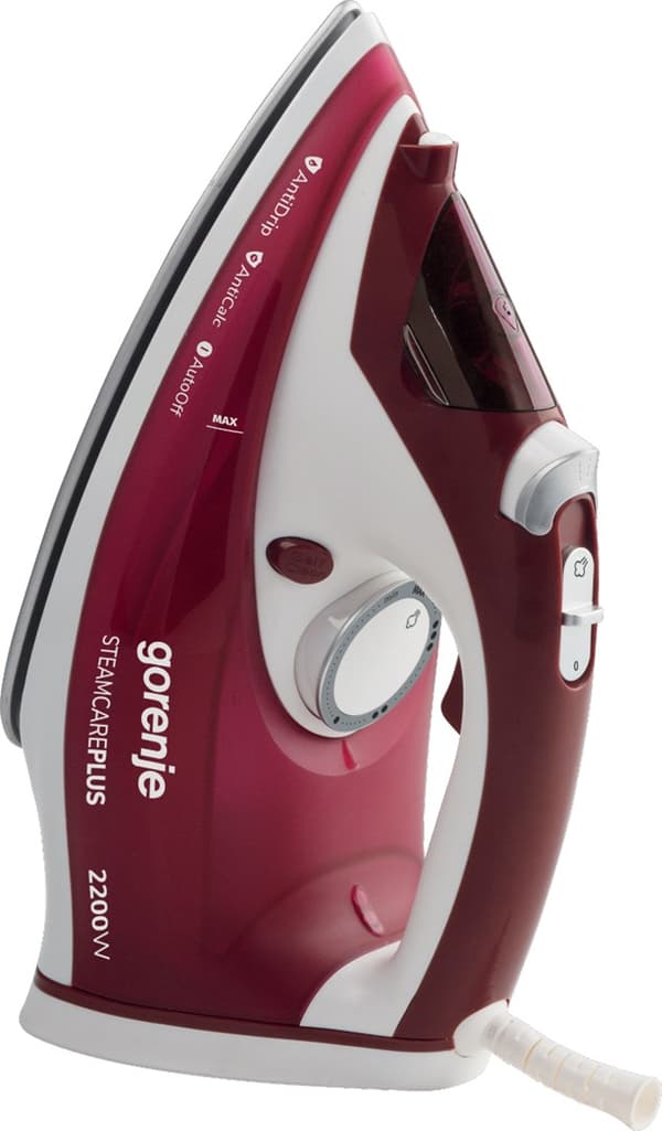 Gorenje SIH2200RBC strygejern Dampstrygejern Keramisk sålplade 2200 W Rød