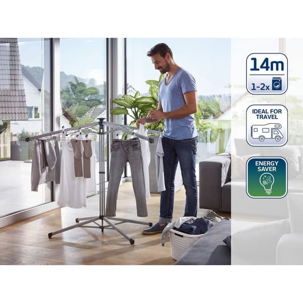 Tørrestativ Leifheit LinoPop-Up 82500 Metal 4 Kg