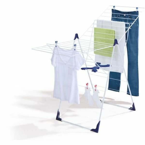 Tørrestativ Leifheit 81408 CLASSIC 200 Flex Stål polypropylen Plastik Blå Hvid 20 m