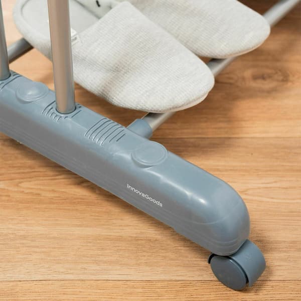 Pack Vertikalt hopfällbart torkställ med hjul och Klädvikare InnovaGoods