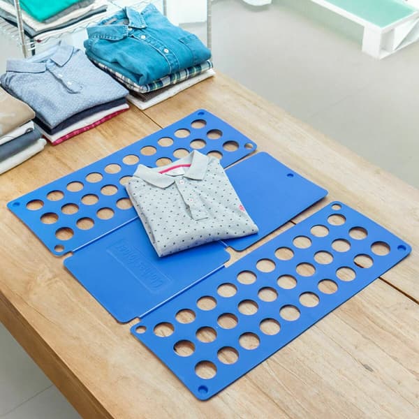Pack Foldbart lodret tørrestativ med hjul og Tøjfolder InnovaGoods