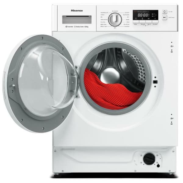 Washer - Dryer Hisense WD3M841BWIES 1400 rpm 8 kg Hvid