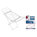 Pikkukuva 2 / 3: Taitettava kuivausteline 18 m Confortime Hibisco Hopeinen Metalli 180 x 55 x 109 cm (6 osaa)