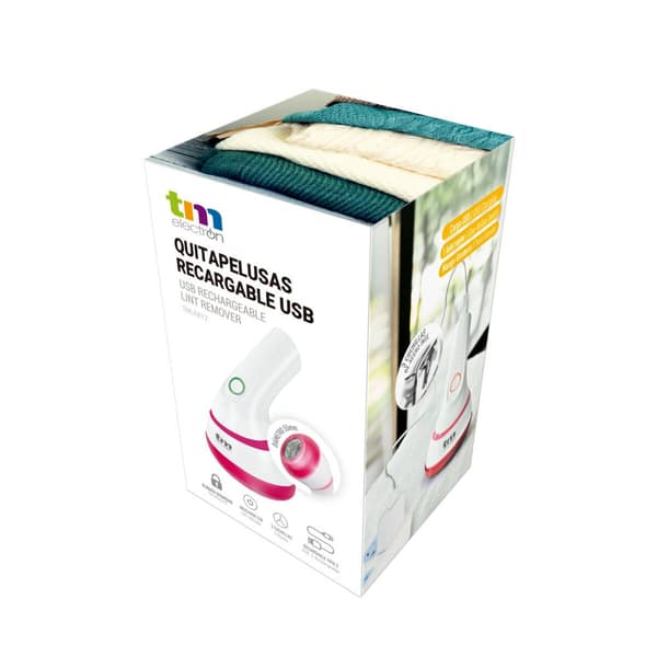Rechargeable Electric Lint Remover TM Electron White Compact