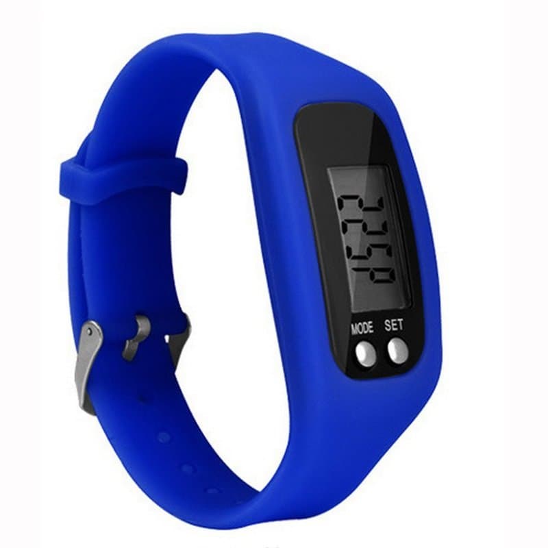 Pedometer Running Step Counter Walking Distance Calorie Counter - Blue