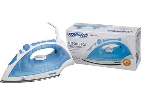 Jern | Mesko | MS 5023 | Med ledning | 2200W | Blå/Hvit