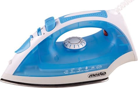 Jern | Mesko | MS 5023 | Med ledning | 2200W | Blå/Hvit