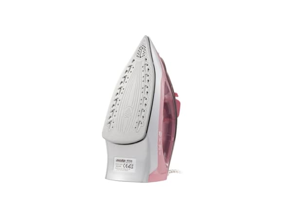 Mesko Home MS 5028, Tørr & dampstrykejern, Keramisk strykesåle, Grå, Rosa, Hvit, Innebygget, 2600 W, 2600 W