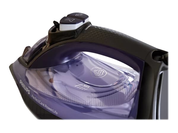 Philips PerfectCare PowerLife GC3925 - Dampstrykejern med automatisk slukking - såleplate: SteamGlide Plus - 2500 W