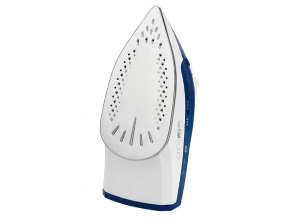Clatronic DB 3704, Dampstrykejern, Strykesåle i rustfritt stål, Blå, Hvit, 0,25 l, 2200 W, 2200 W