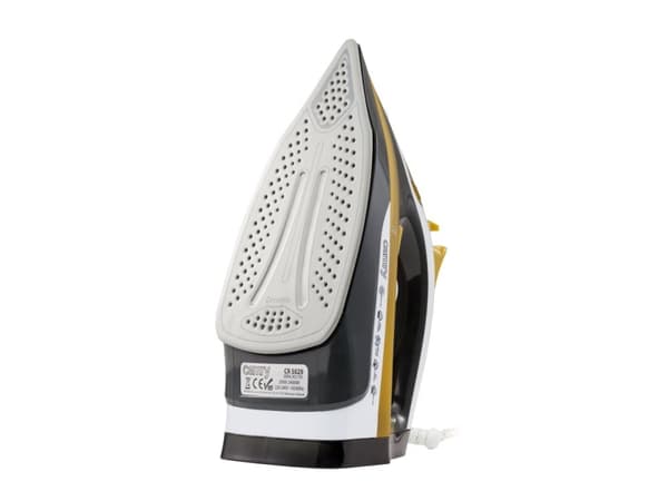 Camry Premium CR 5029, Höyrysilitysrauta, Musta, Keltainen, 2400 W, 220-240 V, 50 - 60 Hz, 320 mm
