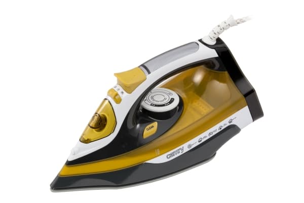 Camry Premium CR 5029, Höyrysilitysrauta, Musta, Keltainen, 2400 W, 220-240 V, 50 - 60 Hz, 320 mm