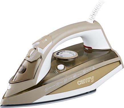Camry Premium CR 5018, Höyrysilitysrauta, Ceramic Ultra Glide -pohjalevy, Ruskea, Harmaa, Valkoinen, 0,35 L, Sisäinen, 3000 W