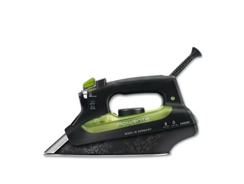 Rowenta DW6010, Tørr & dampstrykejern, Microsteam 400, 2 m, 160 g/min, Svart, Grønn, 40 g/min