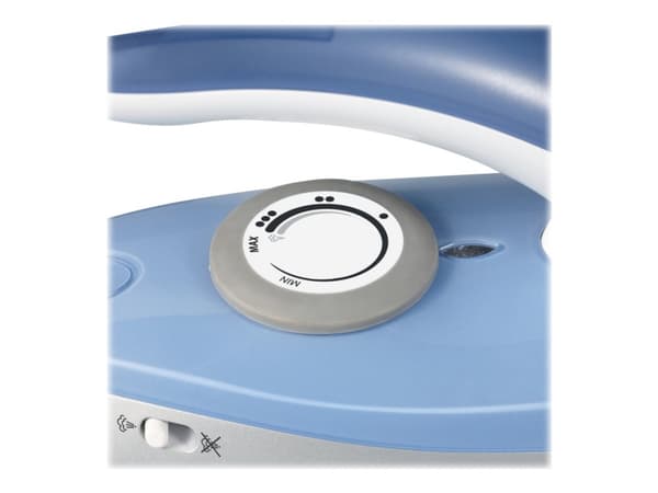 SEVERIN BA 3234 - Reisedampstrykejern med automatisk slukking - såleplate: rustfritt stål - 1000 W - blå/sølv