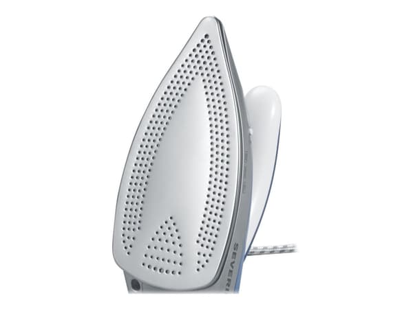 SEVERIN BA 3234 - Reisedampstrykejern med automatisk slukking - såleplate: rustfritt stål - 1000 W - blå/sølv