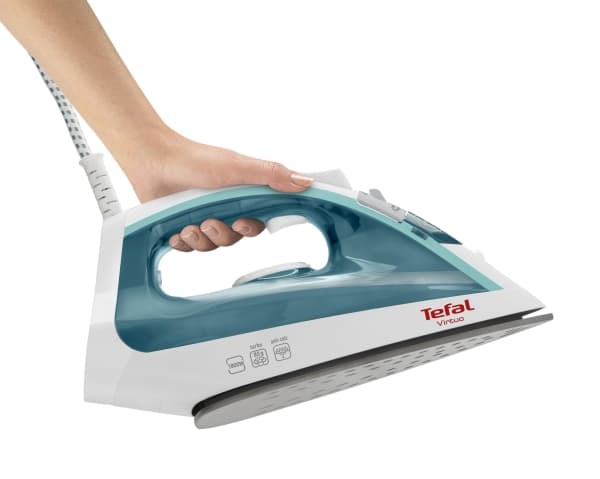 Tefal Virtuo FV1710, Dampstrykejern, Anti-klebende, 1,9 m, 80 g/min, Grønn, Hvit, 24 g/min