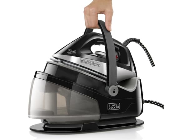 Black & Decker BXSS2200E, Kuiva- & höyrysilitysrauta, 120 g/min, Musta, 120 g/min, 1,5 L, irrotettava