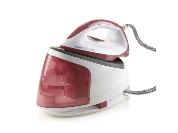 Domo DO7114S, Keramisk strykesåle, 5 stang, 1,2 l, 120 g/min, Rosa, Hvit