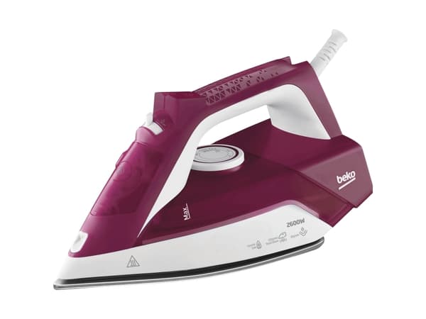Beko SIM3126R, Höyrysilitysrauta, Keraaminen pohjalevy, 120 g/min, Punainen, 35 g/min, 0,24 L