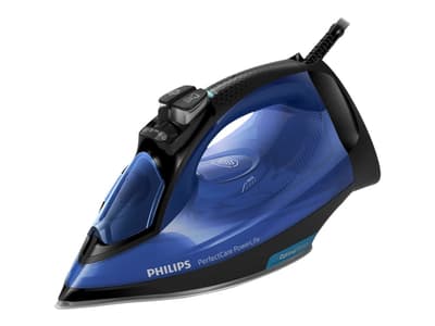 Philips PerfectCare GC3920/20, Höyrysilitysrauta, SteamGlide Plus -pohjalevy, 180 g/min, Musta, Sininen, 45 g/min, 0,3 L